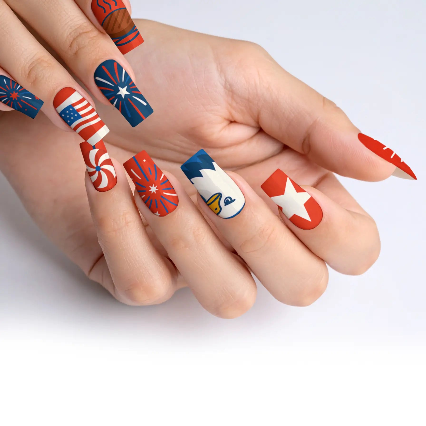 Ghoulish Glam Ghost Press-On Nails