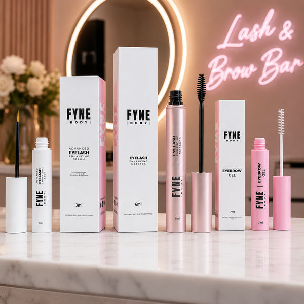 FYNE Body™ Advanced Lash & Brow Growth Trio | Advanced Serum, Mascara & Brow Gel
